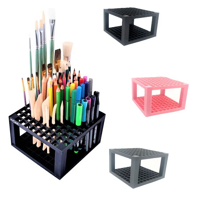 1 шт. держатель для ручек на 96 отверстий черный/серый/розовый|Кисти рисования| |