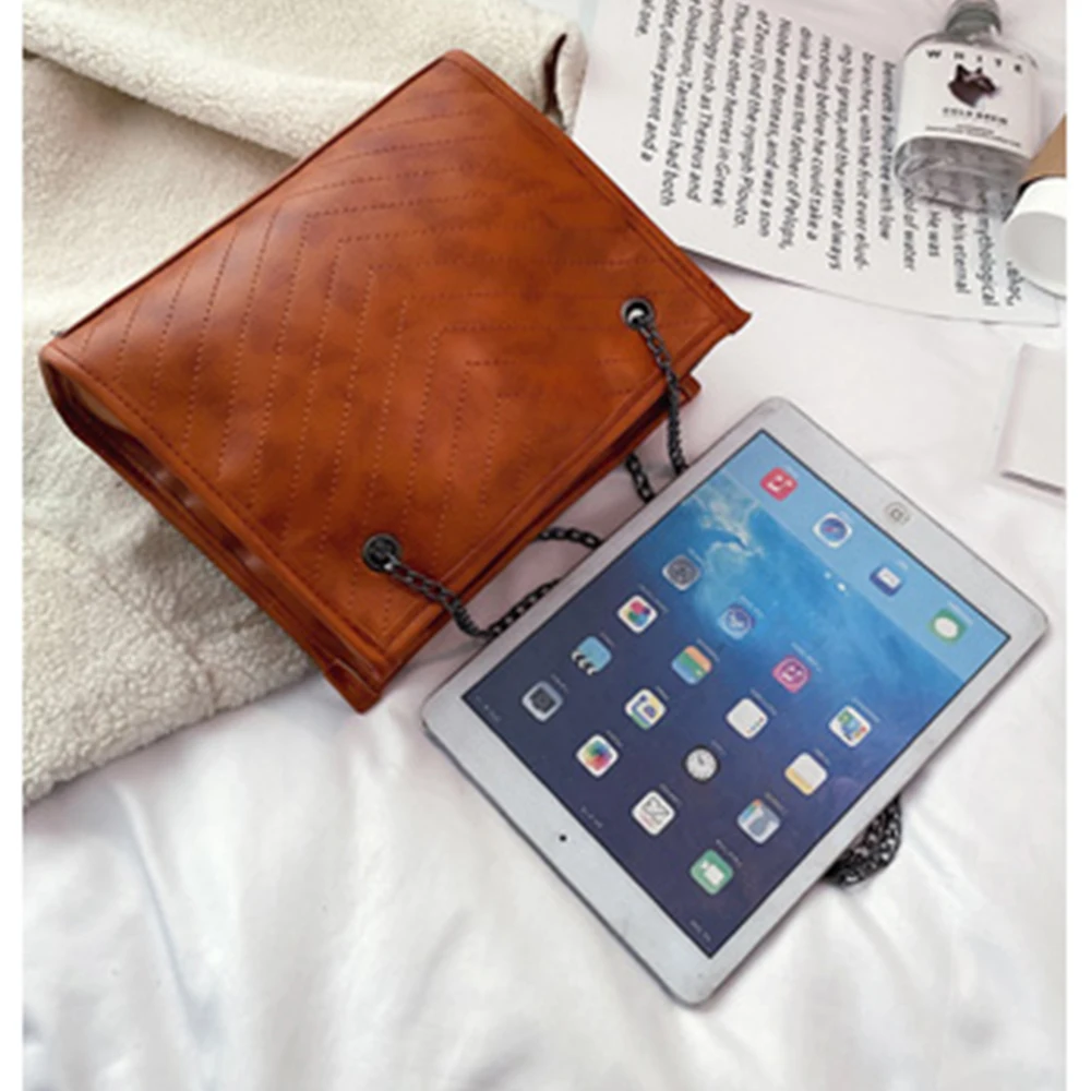 Женские кожаные сумки известных роскошных брендов с узором в клетку модная