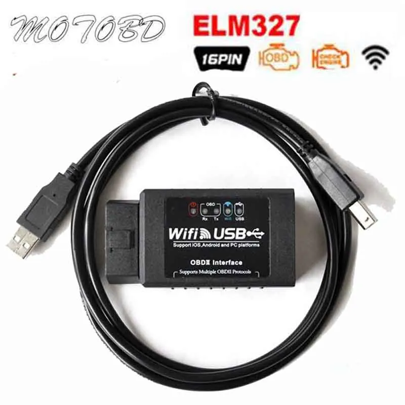 OBD2 USB ELM327 V1.5 WIFI OBD 2 Автомобильный диагностический сканер для автомобиля OBDII ELM 327 Wi