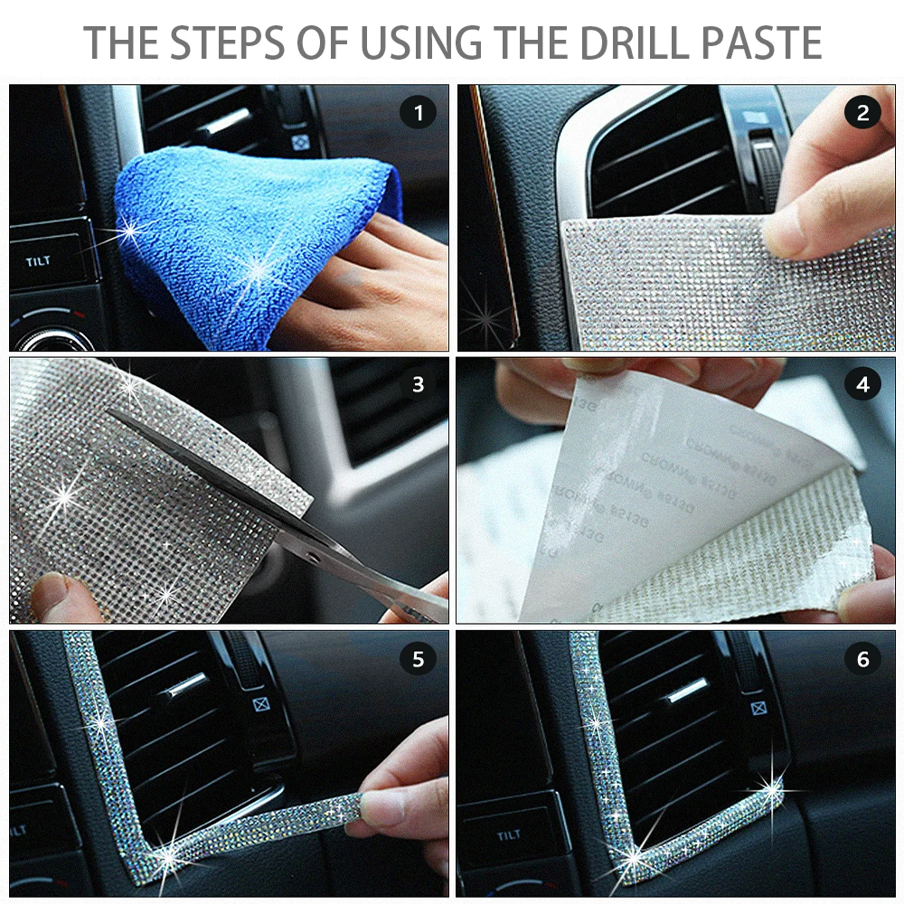 DIY автомобиля алмаз стикер из кристаллов страз лист со стразами идеально