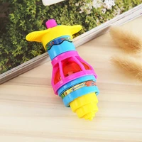 spinning top colorful flash led light laser music gyroscope childrens wood luminous music gyro classic toys kids christmas gift