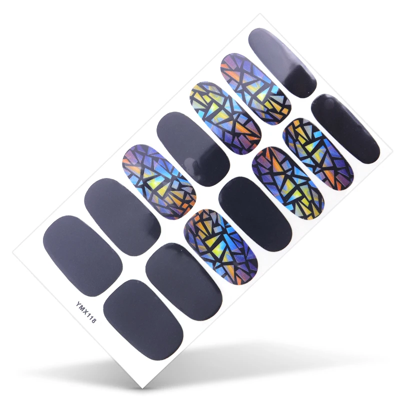 14 насадок/набор наклейки для ногтей с полным покрытием | Красота и здоровье