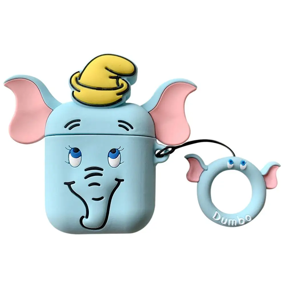 Bluetooth Headset Case Stereo Dumbo Rubber Protective Cover For Airpods 2 With Hook | Электроника