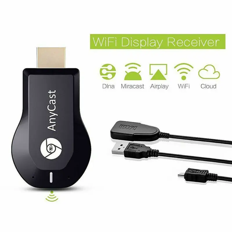Беспроводной HDMI Дисплей приемник chromecast Anycast netflix M9 Plus трансляция DLNA Miracast ТВ палка ключ приемник для Android