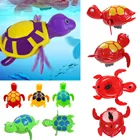 Забавные игрушки, плавательная цепочка, черепаха, детские игрушки для купания, кавайная детская игрушка для купания в бассейне, бассейн для купания, милая морская черепаха, игрушки для детей