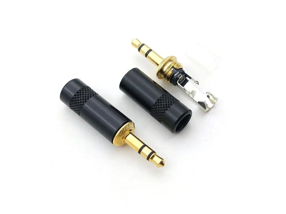 20 шт. высококачественный медный аудиокабель 3 5 мм с позолоченным штекером для