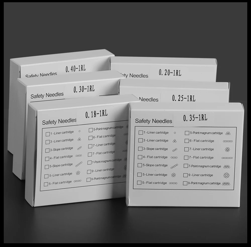 Disposable Microblading Eyebrow Tattoo Needles 1R 3R 5R 5F 7F Sterilized Permanent Makeup Cartridge Needles