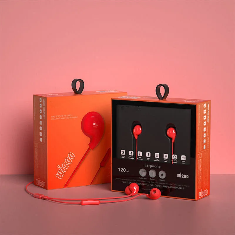 

Gorgeous Wired Noise Cancelling Dynamic Heavy Bass In-ear 3.5mm L Headphones With Mic Earphone For Iphone Huawei Xiaomi