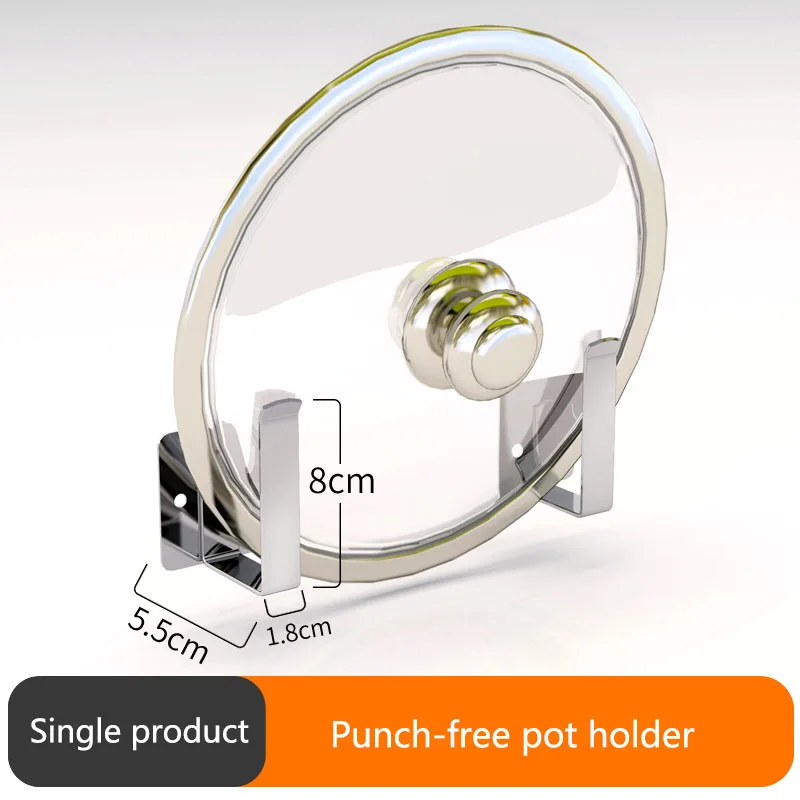 Pot rack 304 кухонная стойка из нержавеющей стали, полка для кухонной утвари, настенная разделочная доска, стойка для инструментов кухонная техника - Цвет: Pot rack