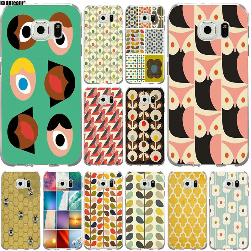 Уникальные силиконовые прозрачные чехлы Orla Kiely для телефонов Samsung Galaxy S2 S3 S4 S5 Mini S6