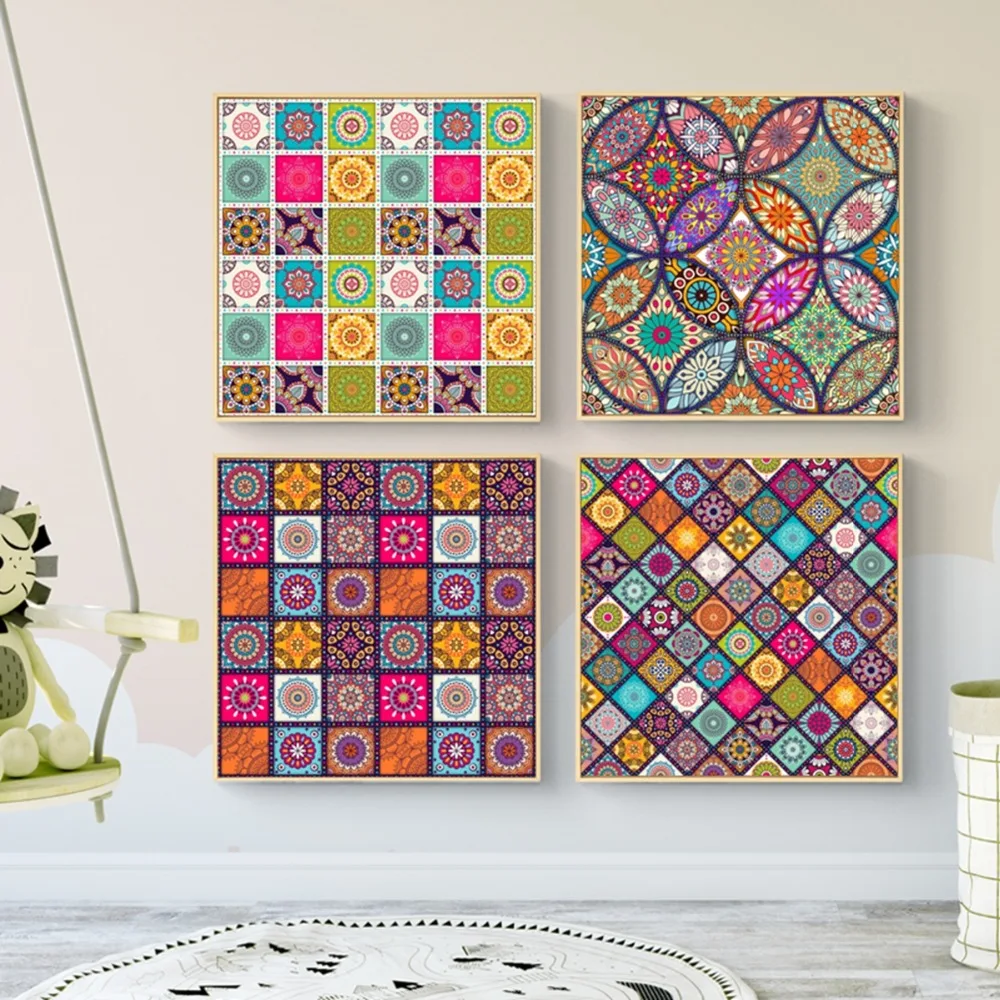 

5D Diy Diamond Painting Flower Patttern Cross Stitch Kits Embroidery Moasic Wall Sticker Art Home Decoration Gift