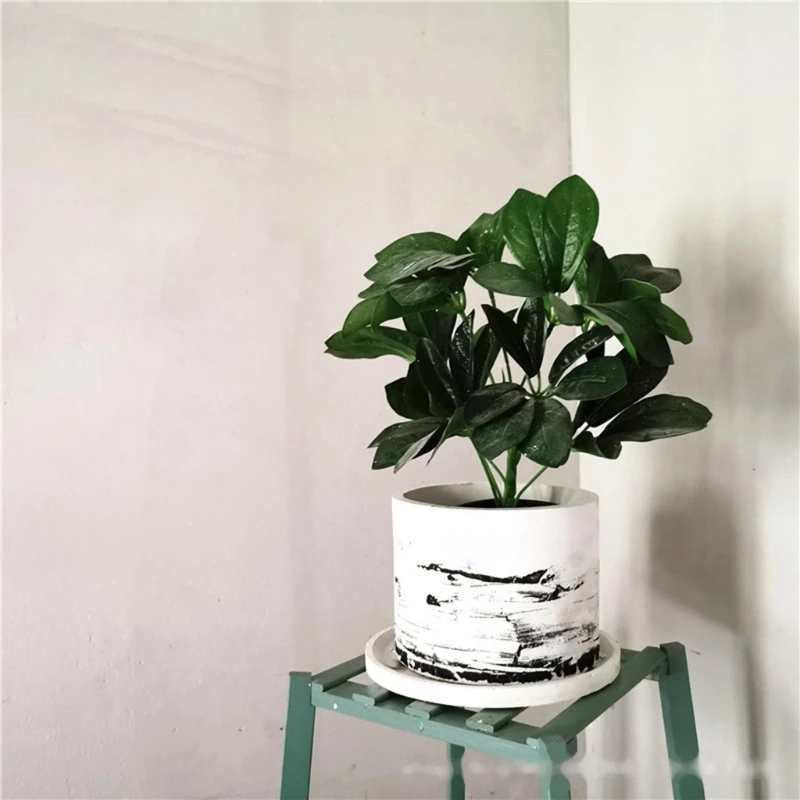 

Large 6 inch Round Concrete Flower Pot Silicone Mold Succulent Planter Mold DIY