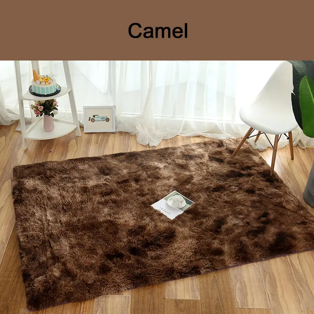 Противоскользящий ковер напольный для спальни домашний с узелком коврик дивана