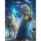 5D алмазная живопись сделай сам, вышивка крестиком, волк, алмазная вышивка, узор, квадратная мозаика стразы, живопись, домашний декор