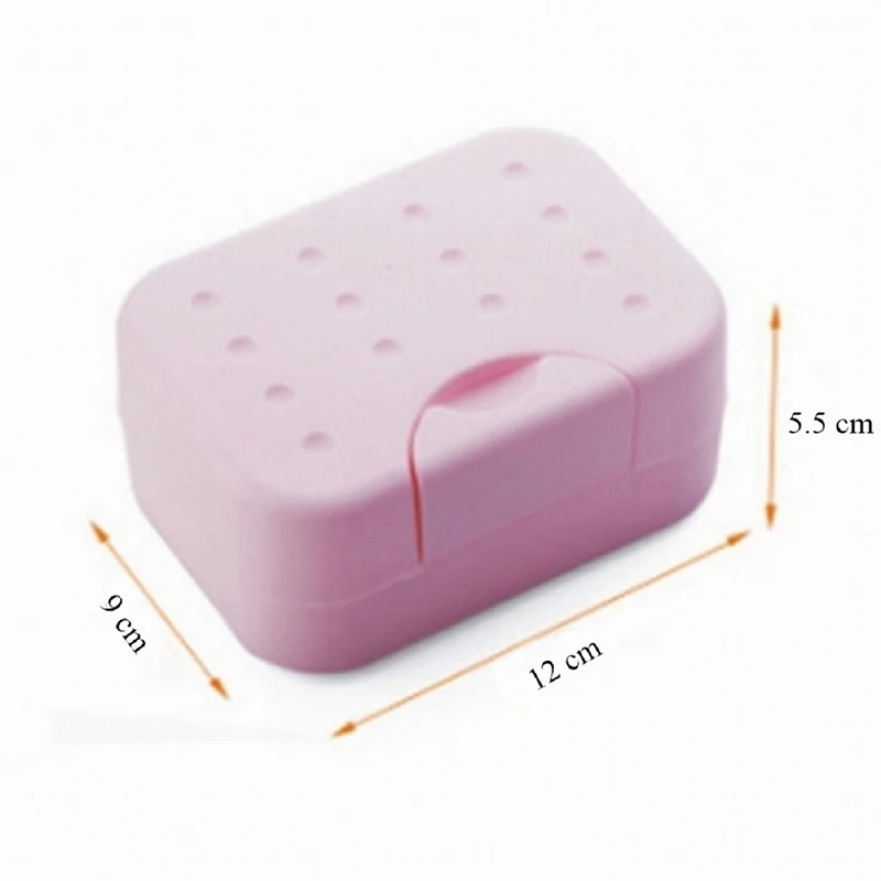 

Plastic Portable Soap Container Soap Holder Non Slip Soap Box Draining Rack Soap Dish Soap Tray Holder Bathroom Supplies
