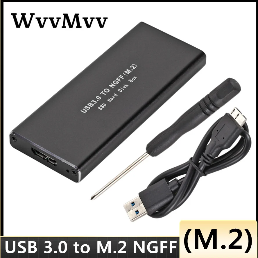 USB 3.0 M2 SSD Case USB3.0 to M.2 NGFF External Solid State Drive Enclosure SSD Box Support 2260 2280 2230 2242 Hard Disk