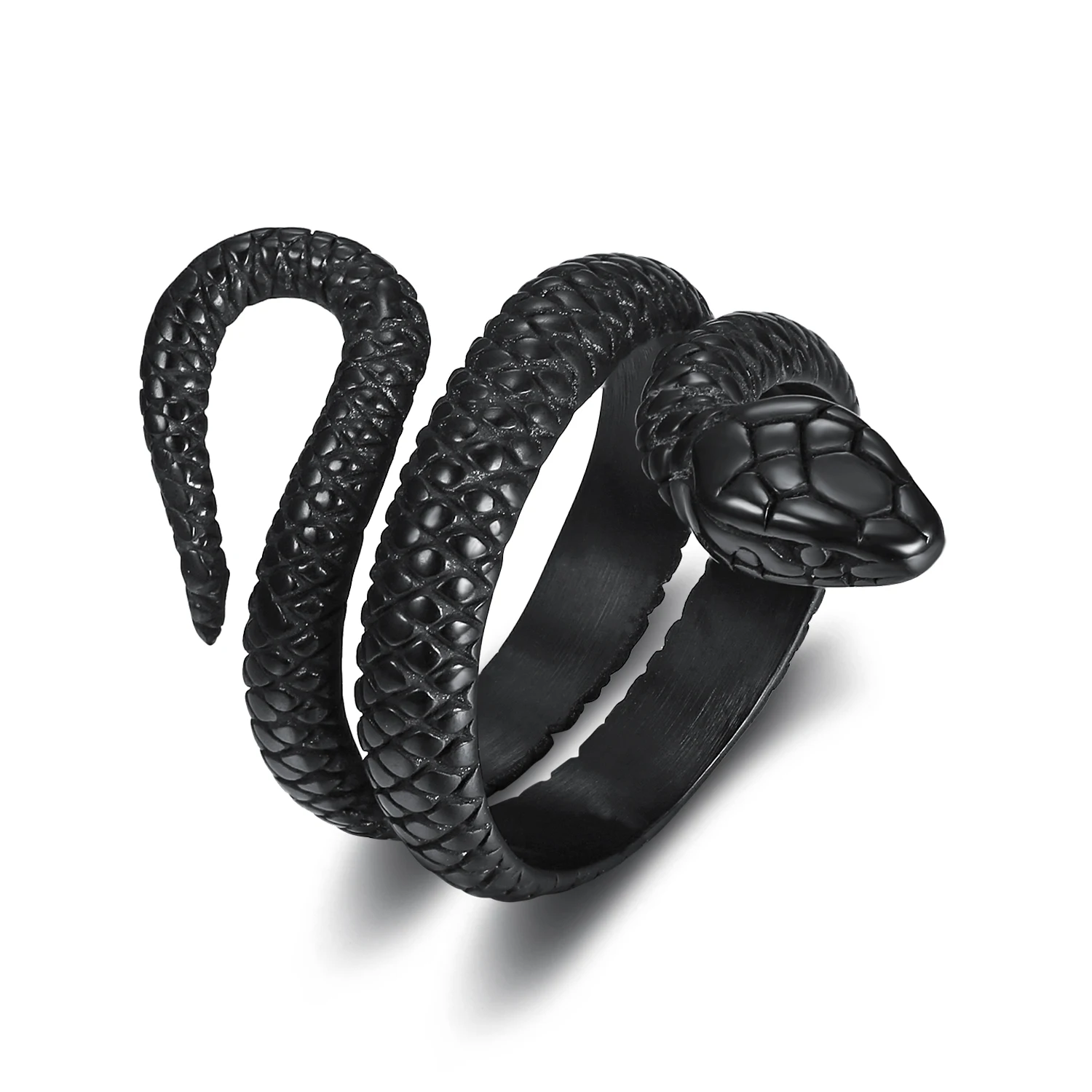 

Vintage Black Metal Punk Gothic Snake Ring for Women Men Punk Hiphop Fashion Personality Open Snake Ring Party Gift Jewelry