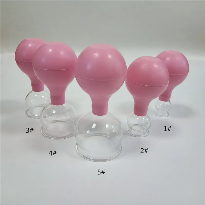 5pcs Rubber Vacuum Cans Full Body Massage Suction Cup Massager Therapy 5 Different Size Kit Chinese Cupping | Красота и здоровье