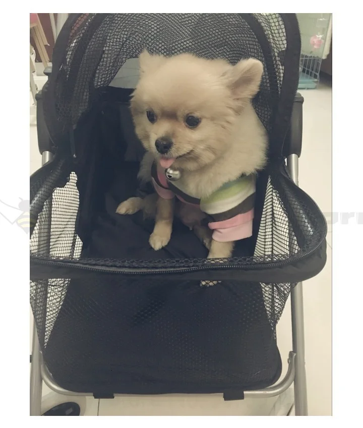 Dog Trailer Vegetable Dog Car Two-wheeled Car Small Dog Walking Pet Car Cat and Dog Out of The Wagon Folding Cart