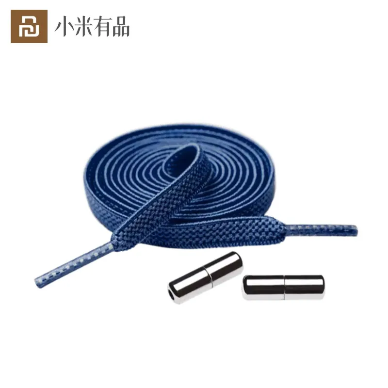 Youpin SKAH Lazy Laces Elastic Shoelaces Metal Capsule Button No Tie Shoe For Kids Adult Sneakers Shoestring | Электроника