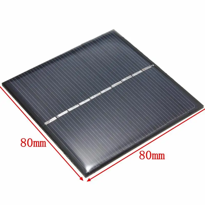 

30pcs 5V 0.8W Polycrystalline Solar Cell DIY Solar Panel Charger System 3.7V Battery Light Study Kits Epoxy 80*80MM