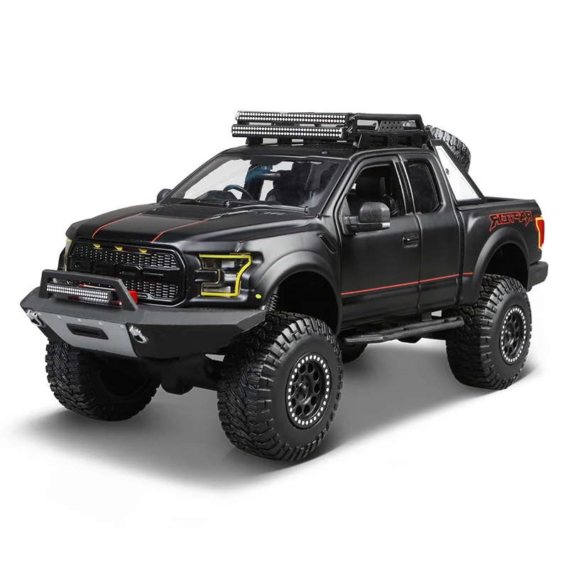 

Maisto 1:24 Blcak 2017 Ford F-150 RAPTOR die-cast precision model car Model collection gift