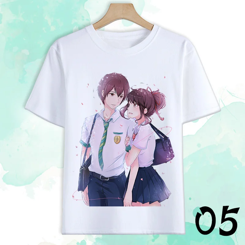 Japanese Anime Your Name Cosplay T Shirt Cartoon Tachibana Taki Miyamizu Mitsuha Print Summer T-Shirt Casual Top Tee Costume |