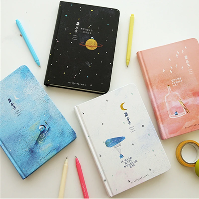 

112Sheets Illustration Color Paper Notebook Cute Diary Planner Journal Planner Travelers Sketch Book Notepad Stationery