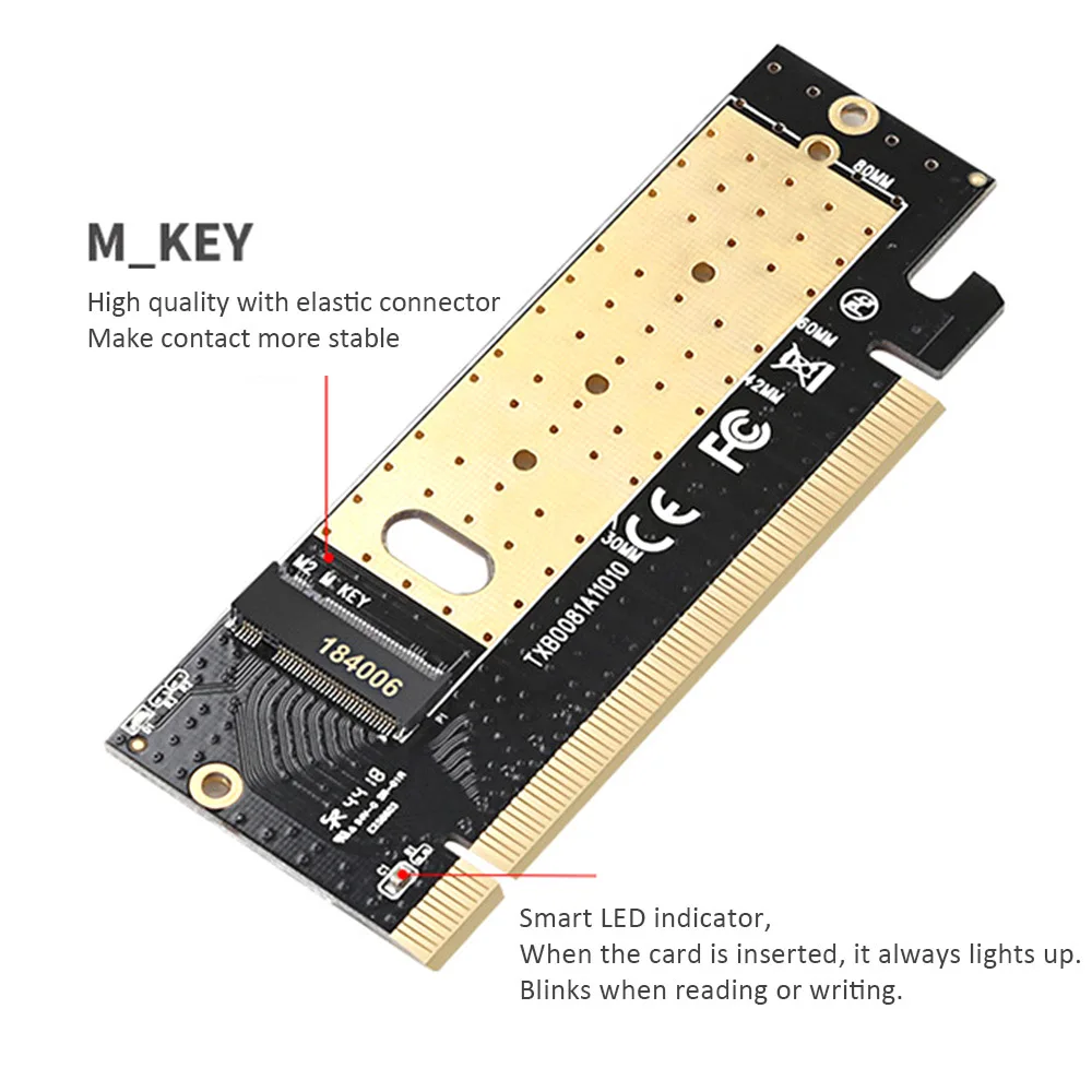M.2 NVMe SSD адаптер M2 к PCIE 3 0 X16 контроллер карта M ключ интерфейс поддержка PCI Express X4 2230
