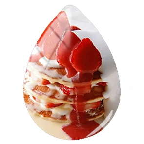 TAFREE Cake Pattern Jewelry Dessert Paintings Tear Drop Cabochon Handmade Glass Cabochons Gifts Women s/lot | Украшения и