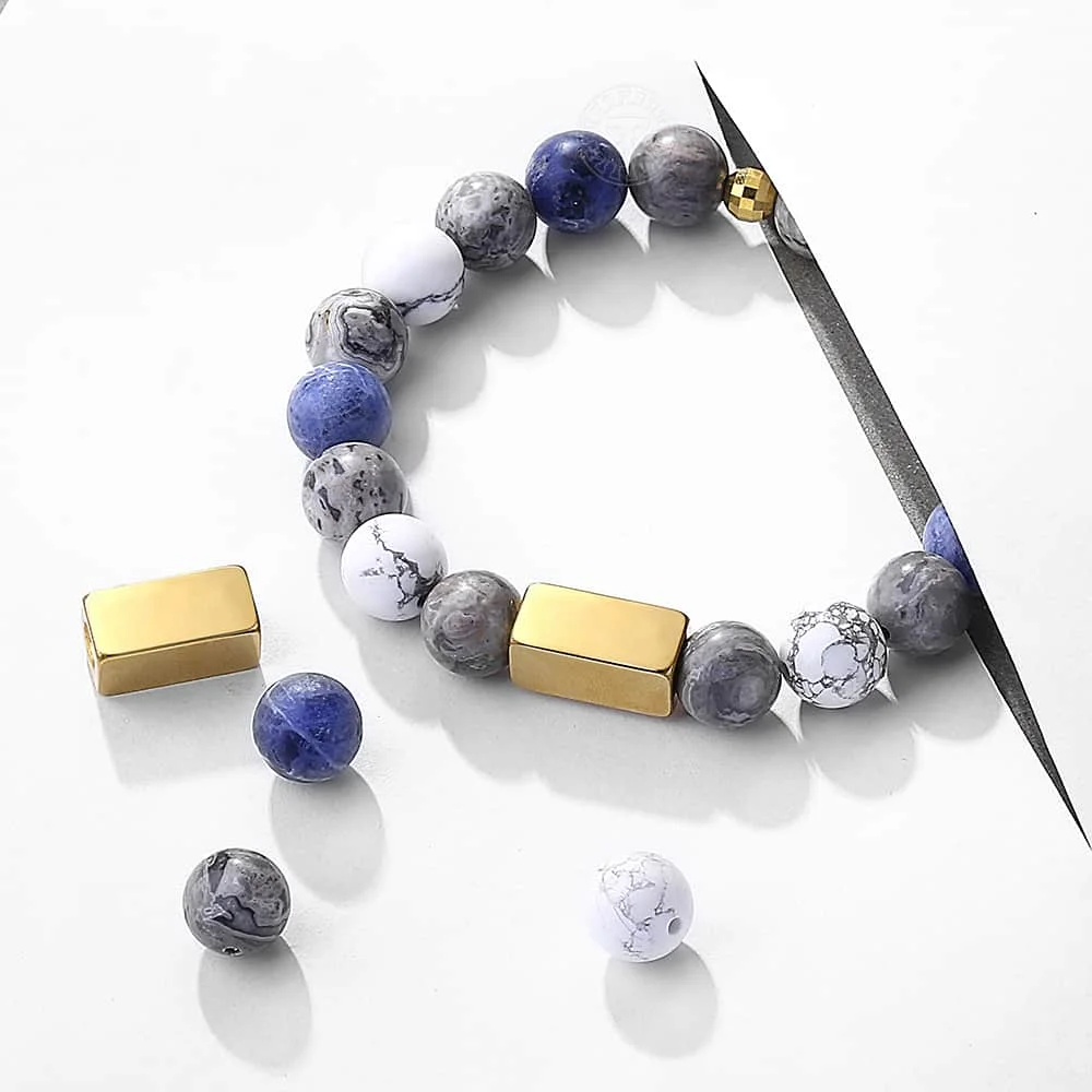 Женские и мужские браслеты 10 мм натуральный камень орлиный глаз Гравировальный ID