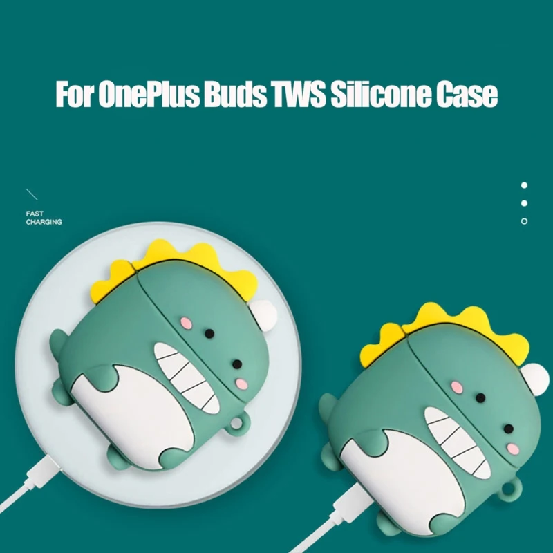 

Cartoon Dustproof Protective Cover Silicone Case for OnePlus Buds TWS Earphone