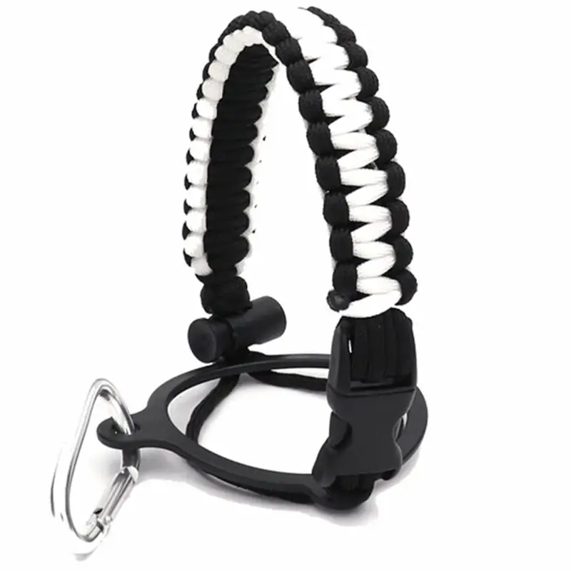

1PCS Kettle Handle and Rope For Outdoor Survival Hiking Travel Fits Wide Mouth Water Bottle