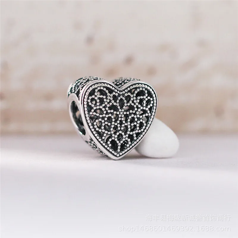 925 пробы серебро милые домашние папа сестра мама жена любящее сердце DIY ювелирные