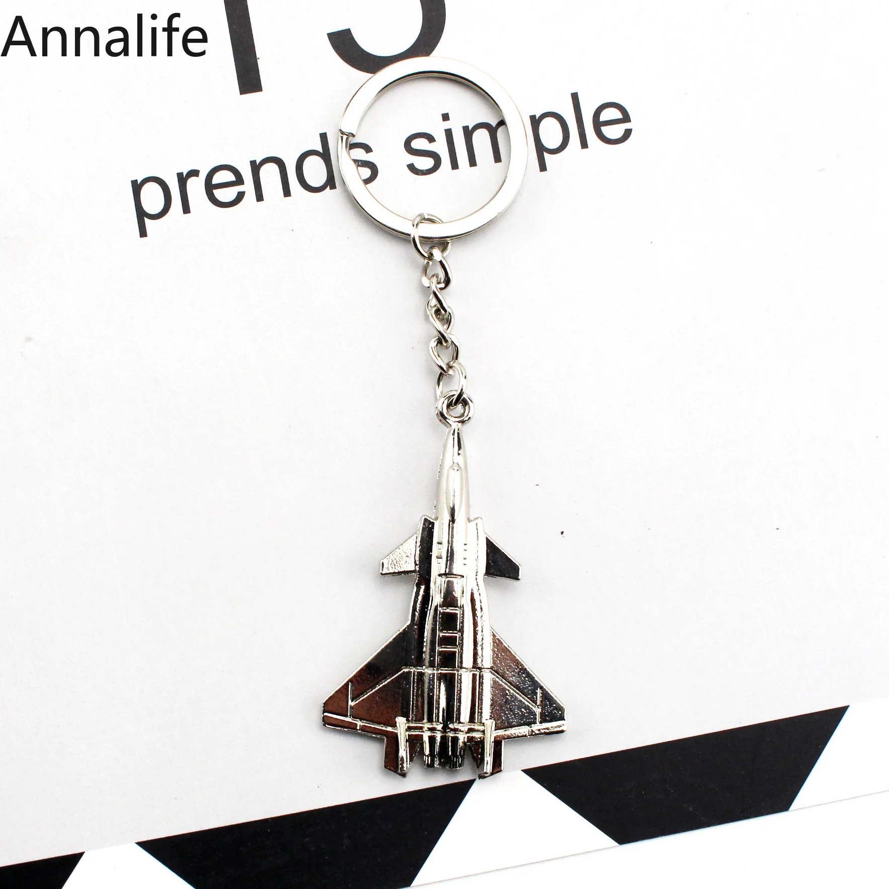 Новинка 2019 модель самолета багажная бирка брелок для ключей металлический