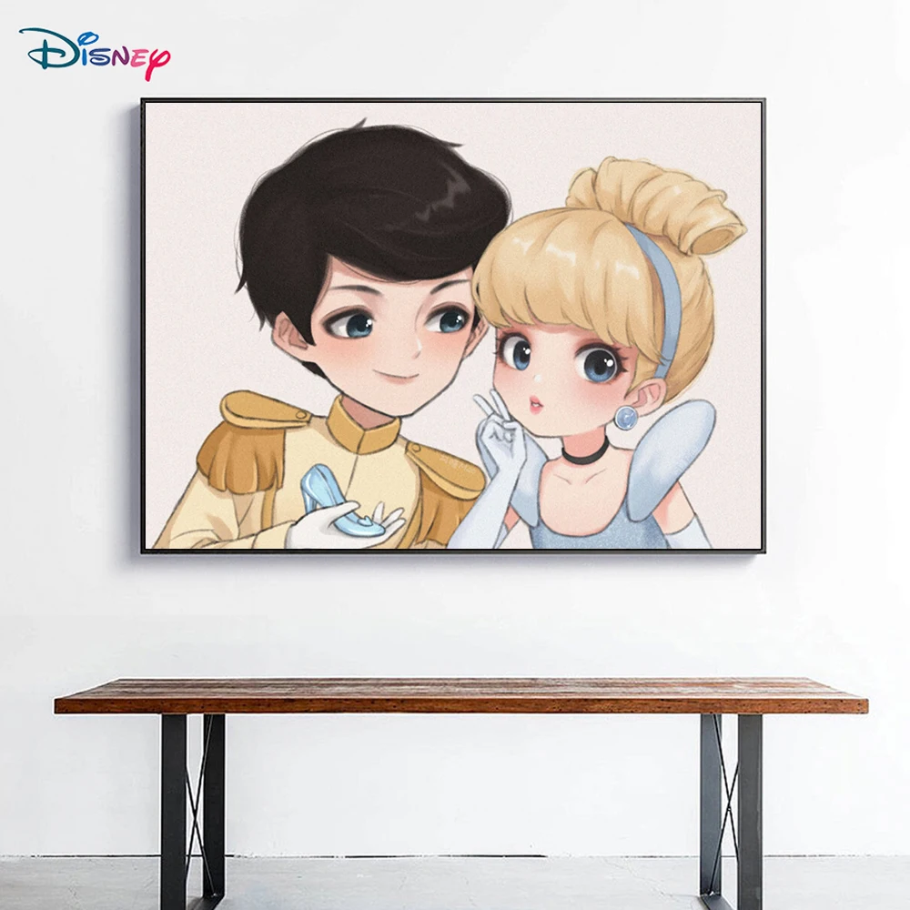 

Disney Diamond Painting Princess Prince Couple Portrait Series 1 Diamond Embroidery Exquisite Handmade Home Decoration 5D DIY