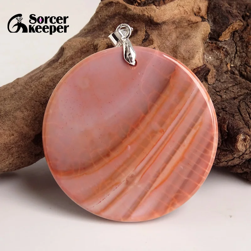 Высокое качество Pendentif настоящий натуральный красный ботсванские Агаты цепи с