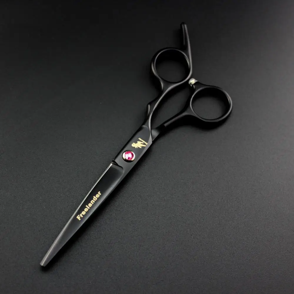 

6.0 inch black New Professional Hairdressers Hair Scissors Japan 440C Barber Big Cutting Scissors Thinning Shears Hair Clipper