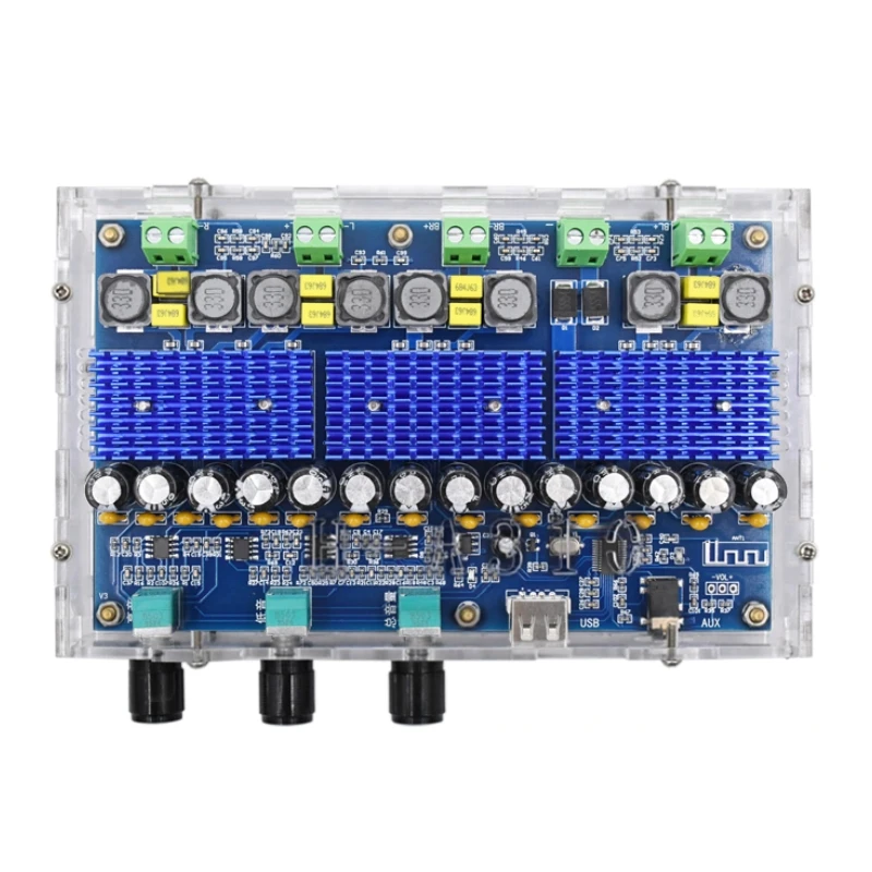 Плата цифрового усилителя мощности TPA3116D2 4 канала 50 + 5 0 Вт Bluetooth стерео двойной бас