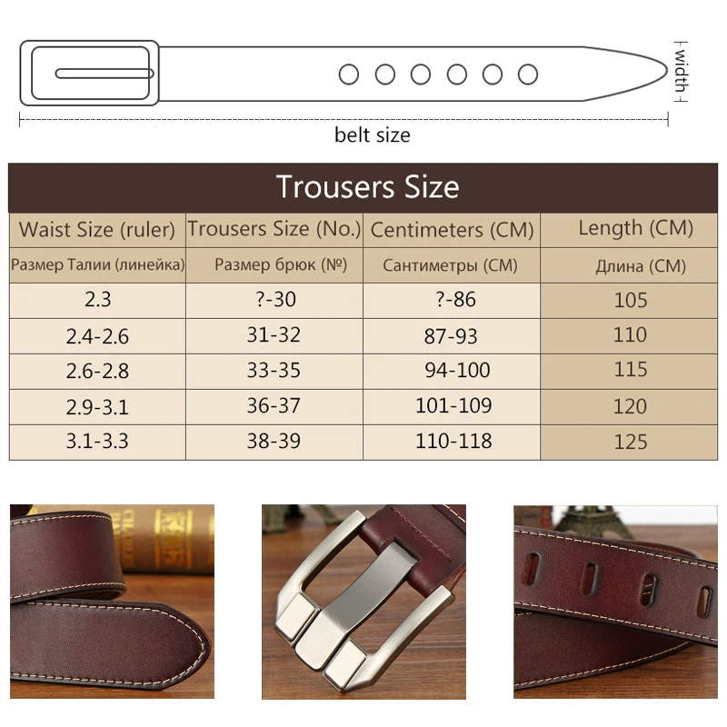 Мужской дизайнерский ремень из натуральной кожи роскошный с пряжкой от