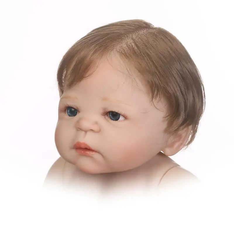 

NPK 56cm lifelike reborn doll soft real gentle touch boy doll full vinyl silicone popular doll for children Birthday Gift