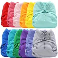 asenappy solid color cloth diaper cover waterproof baby washable diapers reusable cloth nappies fit 3 15 kg