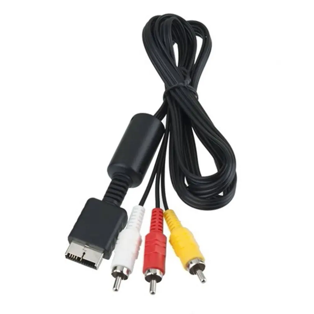 Композитный S видео RCa aV 2 в 1 Аудио Видео шнур провод кабель для PS2 PS3 консоли Playstation