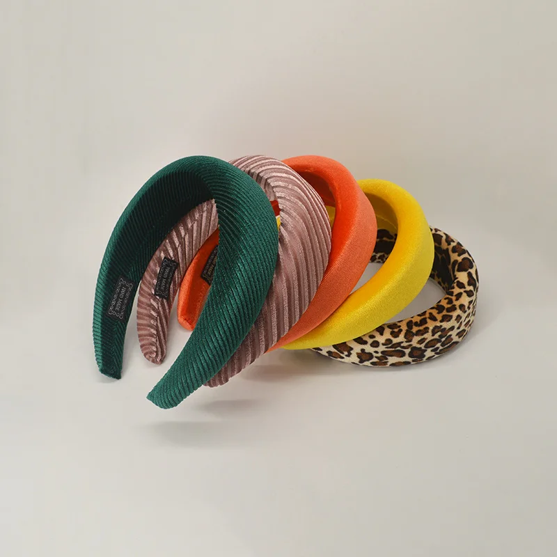 

Fashion Thick Velvet Headbands Women Wide Head Band Headwear Elasticity Hairbands Elegant Girl Hair Accessories Vintage Headband