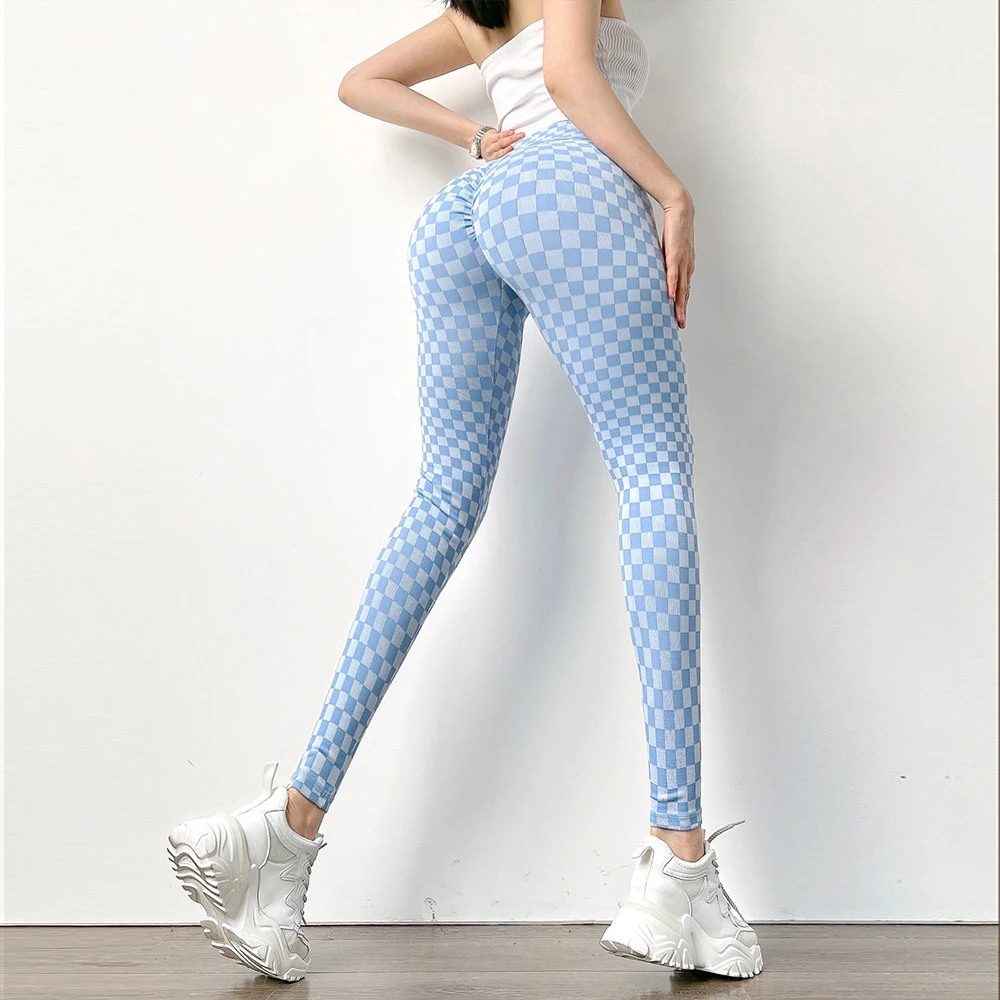 Леггинсы женские сетчатые бесшовные с эффектом пуш ап и высокой талией|Штаны для