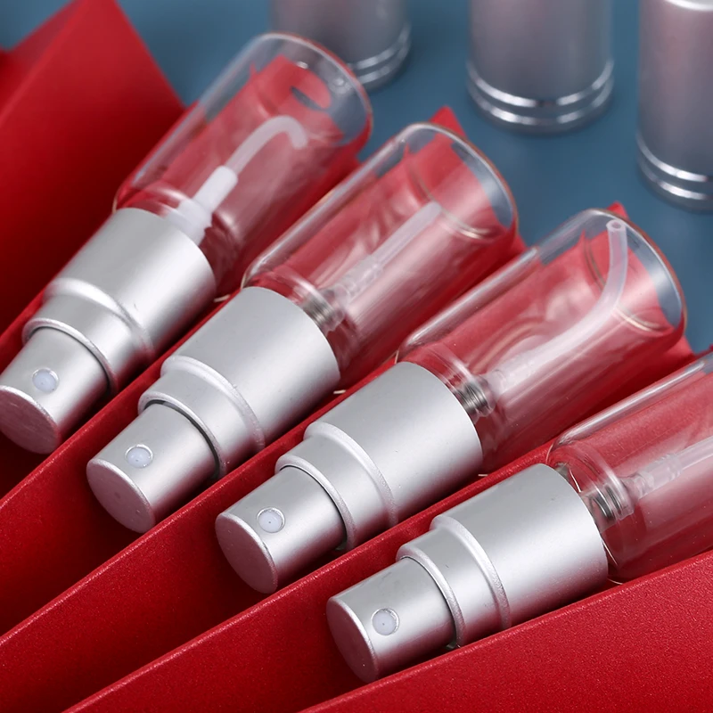 5 мл (5 шт./лот) Бесплатная доставка стеклянная фотовспышка с серебряной крышкой