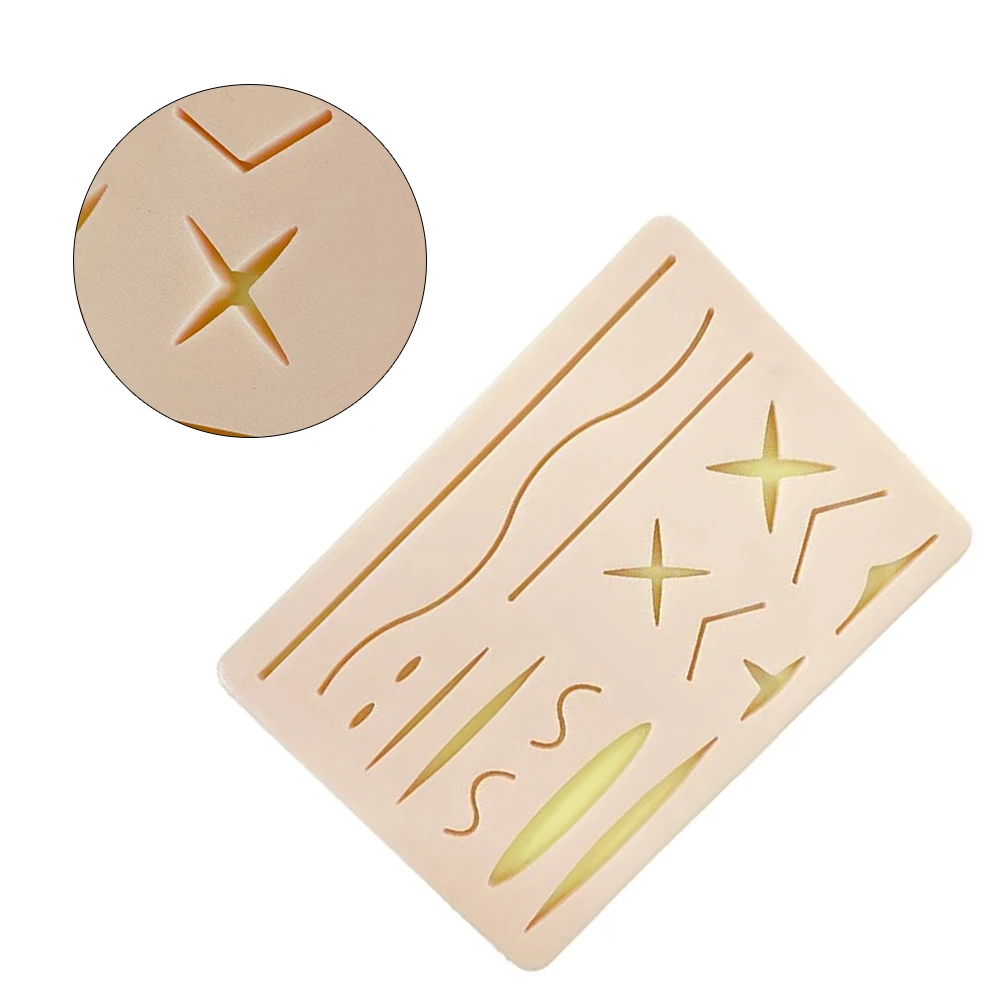 

Medical Students Oral Debridement and Knotting Simulation Skin Silicone Suture Training Pad Practice Teaching Model