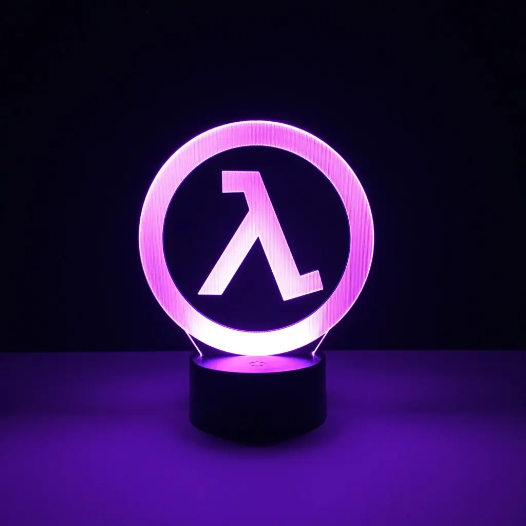 Детский светодиодный светильник с логотипом Half Life ночник для мальчиков спальни