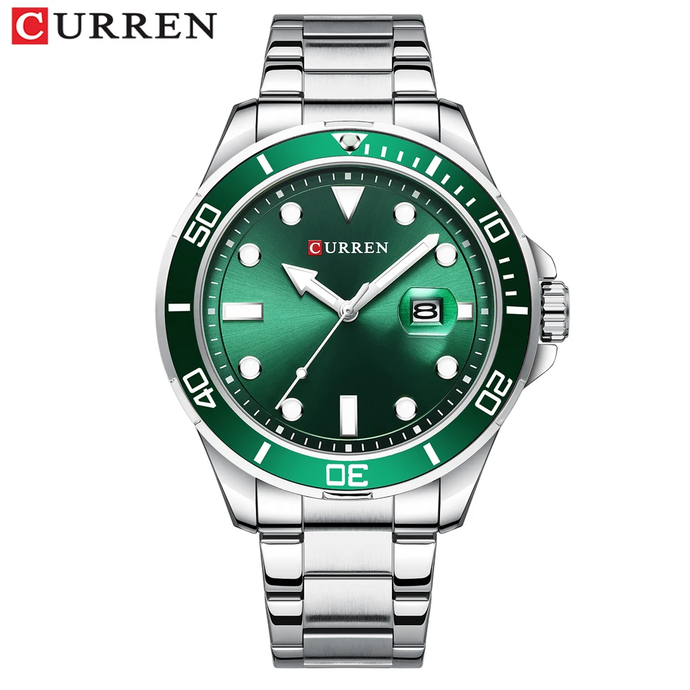

New CURREN Top Brand Luxury Fashion Diver Watch Men Waterproof Date Clock Sport Watches Men Quartz Wristwatch Relogio Masculino
