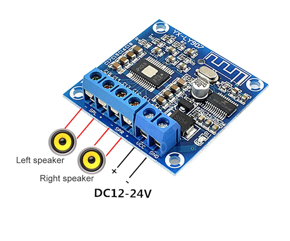 TPA3116D2 50 Вт + Bluetooth 4 2 плата цифрового усилителя стерео двухканальный усилитель